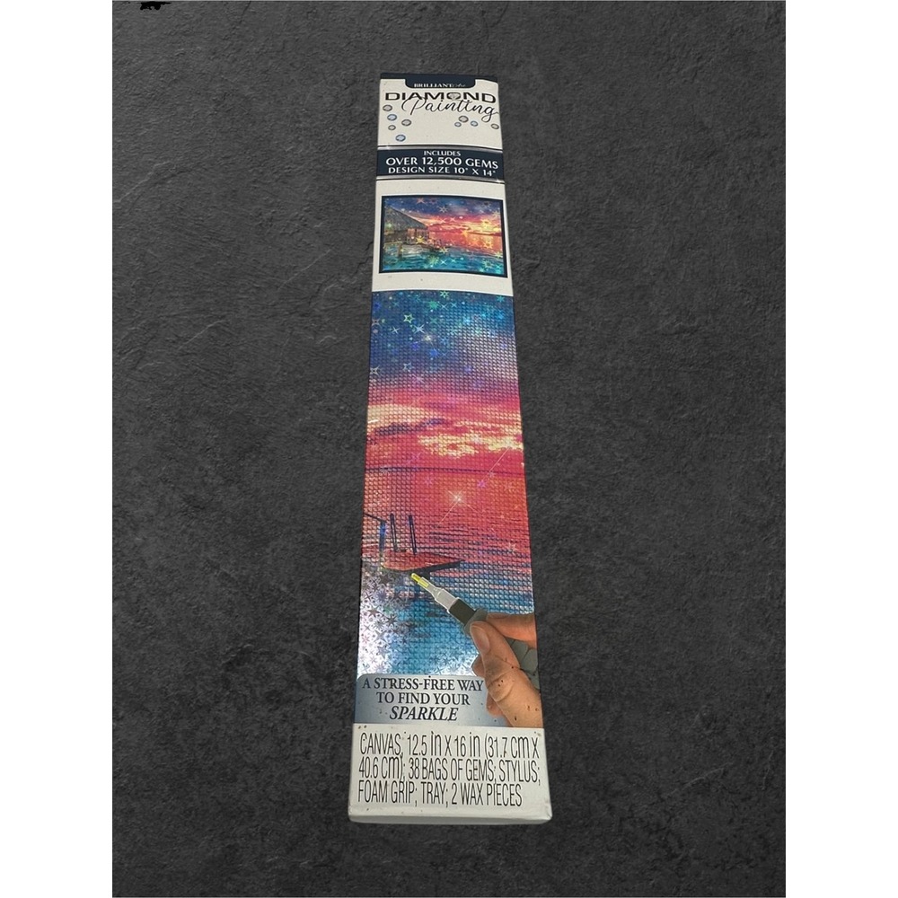 ArtSkills Diamond Painting Kit Multicolor New Sunset Beach 12500 Gems